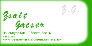 zsolt gacser business card