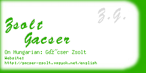 zsolt gacser business card